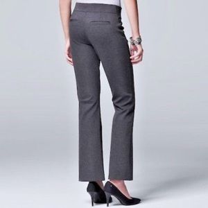 Simply Vera Wang NWT Slimming Pant Charcoal- live but need a short